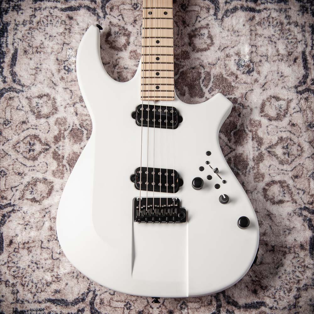 James Tyler Ultimate Weapon Satin White, Matching Headstock, Black Hardware # 24587