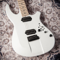 James Tyler Ultimate Weapon Satin White, Matching Headstock, Black Hardware # 24587