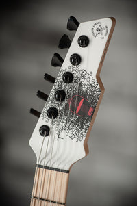 James Tyler Ultimate Weapon Satin White, Matching Headstock, Black Hardware # 24587