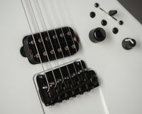James Tyler Ultimate Weapon Satin White, Matching Headstock, Black Hardware # 24587