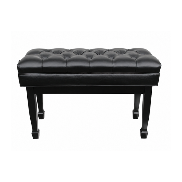 Jansen Duet Adjustable Artist Bench J3 Black Leather