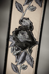 Jodi Head Stella Rose Bone Leather Black Roses Strap