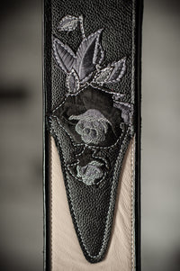 Jodi Head Stella Rose Bone Leather Black Roses Strap