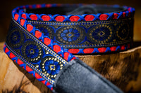 Jodi Head Brocade Laced Adel Blue Strap