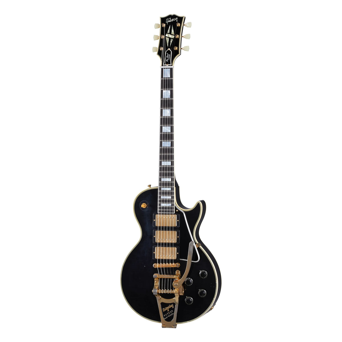 Gibson Custom Shop 1957 Les Paul Custom Reissue 3-Pickup Bigsby Light Aged, Ebony