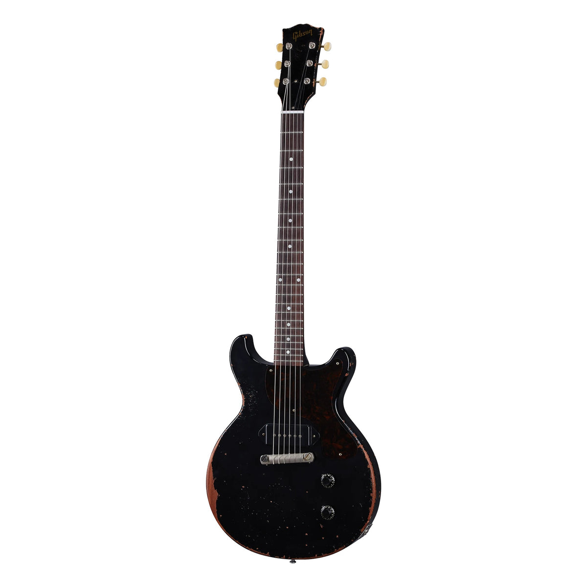 Gibson Custom Shop 1960 Les Paul Junior Double Cut Reissue Ultra Heavy Aged, Ebony