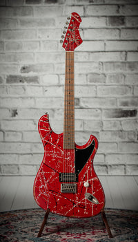 Novo Idris H1 NAMM Signature Red/Black/White Splatter #DF0113