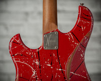 Novo Idris H1 NAMM Signature Red/Black/White Splatter #DF0113