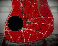 Novo Idris H1 NAMM Signature Red/Black/White Splatter #DF0113