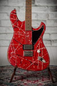 Novo Idris H1 NAMM Signature Red/Black/White Splatter #DF0113