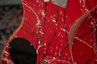 Novo Idris H1 NAMM Signature Red/Black/White Splatter #DF0113