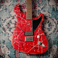 Novo Idris H1 NAMM Signature Red/Black/White Splatter #DF0113