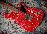 Novo Idris H1 NAMM Signature Red/Black/White Splatter #DF0113