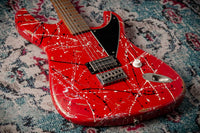 Novo Idris H1 NAMM Signature Red/Black/White Splatter #DF0113