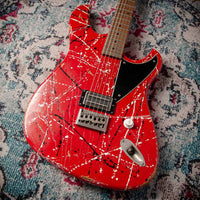 Novo Idris H1 NAMM Signature Red/Black/White Splatter #DF0113