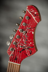 Novo Idris H1 NAMM Signature Red/Black/White Splatter #DF0113