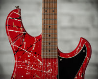 Novo Idris H1 NAMM Signature Red/Black/White Splatter #DF0113