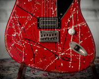 Novo Idris H1 NAMM Signature Red/Black/White Splatter #DF0113