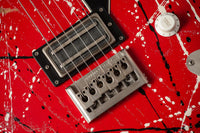 Novo Idris H1 NAMM Signature Red/Black/White Splatter #DF0113