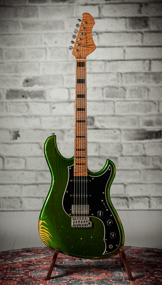 Novo Idris HSS Candy Apple Green over Yellow Medium Distress - 261112