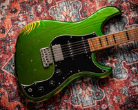 Novo Idris HSS Candy Apple Green over Yellow Medium Distress - 261112