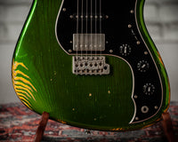 Novo Idris HSS Candy Apple Green over Yellow Medium Distress - 261112