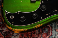Novo Idris HSS Candy Apple Green over Yellow Medium Distress - 261112