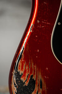 Novo Idris HSS Candy Apple Red over Starry Night Medium Distress #25528