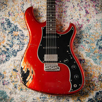 Novo Idris HSS Candy Apple Red over Starry Night Medium Distress #25528