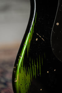 Novo Idris HSS Limited Bull Black/Candy Apple Green, Throbak Pickups, Signed by Dennis Fano #25680