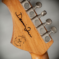 Novo Idris HSS Limited Bull Black/Candy Apple Green, Throbak Pickups, Signed by Dennis Fano #25680