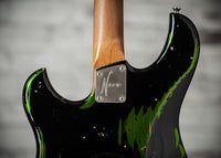 Novo Idris HSS Limited Bull Black/Candy Apple Green, Throbak Pickups, Signed by Dennis Fano #25680