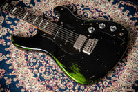 Novo Idris HSS Limited Bull Black/Candy Apple Green, Throbak Pickups, Signed by Dennis Fano #25680