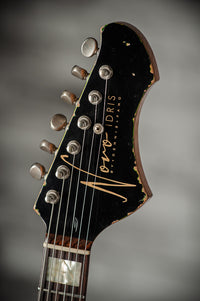 Novo Idris HSS Limited Bull Black/Candy Apple Green, Throbak Pickups, Signed by Dennis Fano #25680
