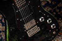 Novo Idris HSS Limited Bull Black/Candy Apple Green, Throbak Pickups, Signed by Dennis Fano #25680