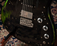 Novo Idris HSS Limited Bull Black/Candy Apple Green, Throbak Pickups, Signed by Dennis Fano #25680