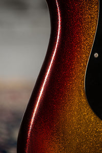 Novo Idris HSS Limited Sienna Burst Sparkle, Throbak Pickups, Signed by Dennis Fano #25737