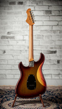Novo Idris HSS Limited Sienna Burst Sparkle, Throbak Pickups, Signed by Dennis Fano #25737