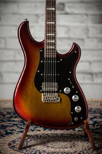 Novo Idris HSS Limited Sienna Burst Sparkle, Throbak Pickups, Signed by Dennis Fano #25737