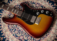 Novo Idris HSS Limited Sienna Burst Sparkle, Throbak Pickups, Signed by Dennis Fano #25737