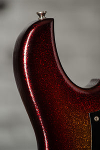 Novo Idris HSS Limited Sienna Burst Sparkle, Throbak Pickups, Signed by Dennis Fano #25737