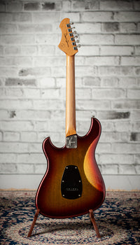 Novo Idris HSS Limited Sienna Burst Sparkle, Throbak Pickups, Signed by Dennis Fano #25772