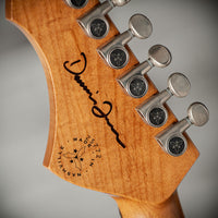 Novo Idris HSS Limited Sienna Burst Sparkle, Throbak Pickups, Signed by Dennis Fano #25772
