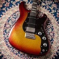 Novo Idris HSS Limited Sienna Burst Sparkle, Throbak Pickups, Signed by Dennis Fano #25772