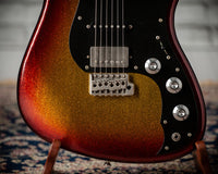 Novo Idris HSS Limited Sienna Burst Sparkle, Throbak Pickups, Signed by Dennis Fano #25772