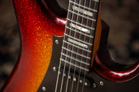Novo Idris HSS Limited Sienna Burst Sparkle, Throbak Pickups, Signed by Dennis Fano #25772