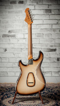 Novo Idris HSS Limited Toasted Marshmallow, Throbak Pickups, Signed by Dennis Fano #25683