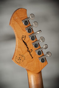 Novo Idris HSS Limited Toasted Marshmallow, Throbak Pickups, Signed by Dennis Fano #25683