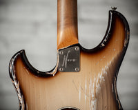 Novo Idris HSS Limited Toasted Marshmallow, Throbak Pickups, Signed by Dennis Fano #25683