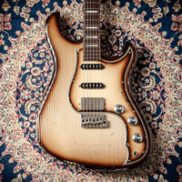 Novo Idris HSS Limited Toasted Marshmallow, Throbak Pickups, Signed by Dennis Fano #25683